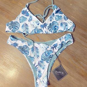 Super cute tropical bikini set